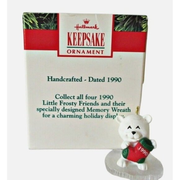 Hallmark Keepsake Ornament 1990 Little Frosty Friends Miniature Set - Picture 3 of 3